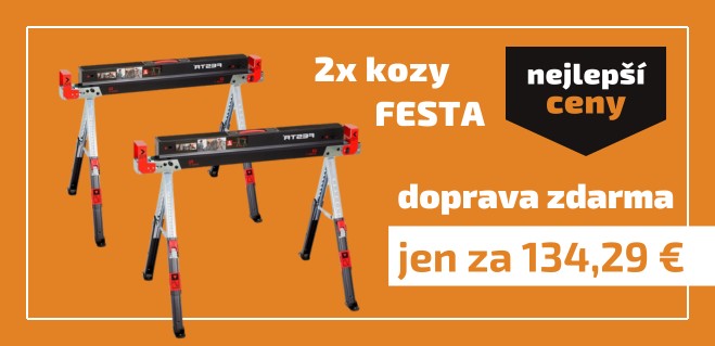 2x skládací kozy FESTA za výhodnou cenu